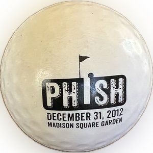 Phish NYE 2012 Golf Ball foam black & white